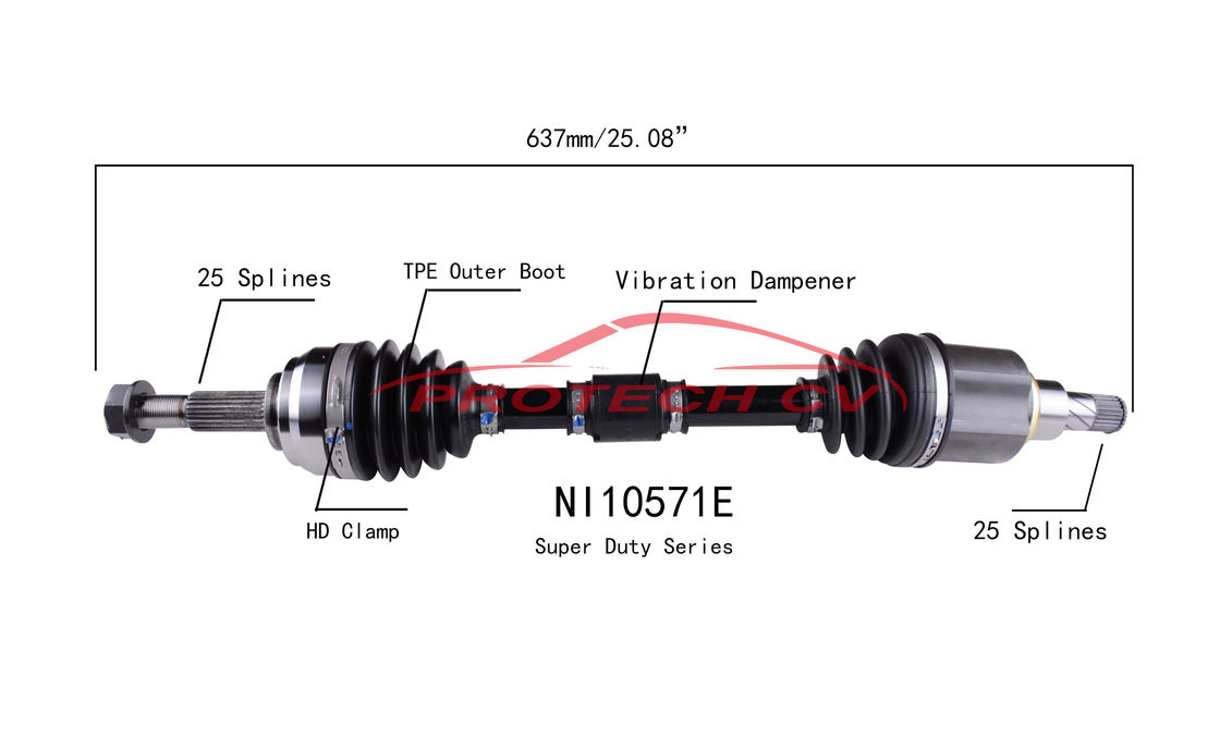 Automatic Cv Boot Assembly 2015-2017 Nissan Micra Front Left Cv Axle