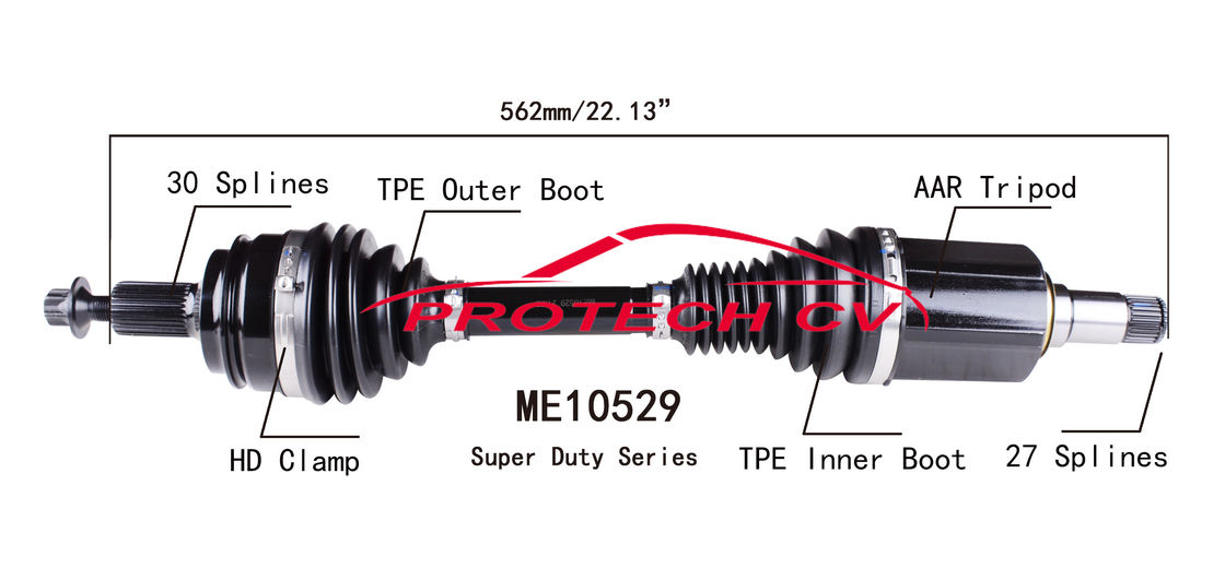 TPEE Boot Cv Axle Assy Mercedes Benz 4Matic Right Front Axle Assembly